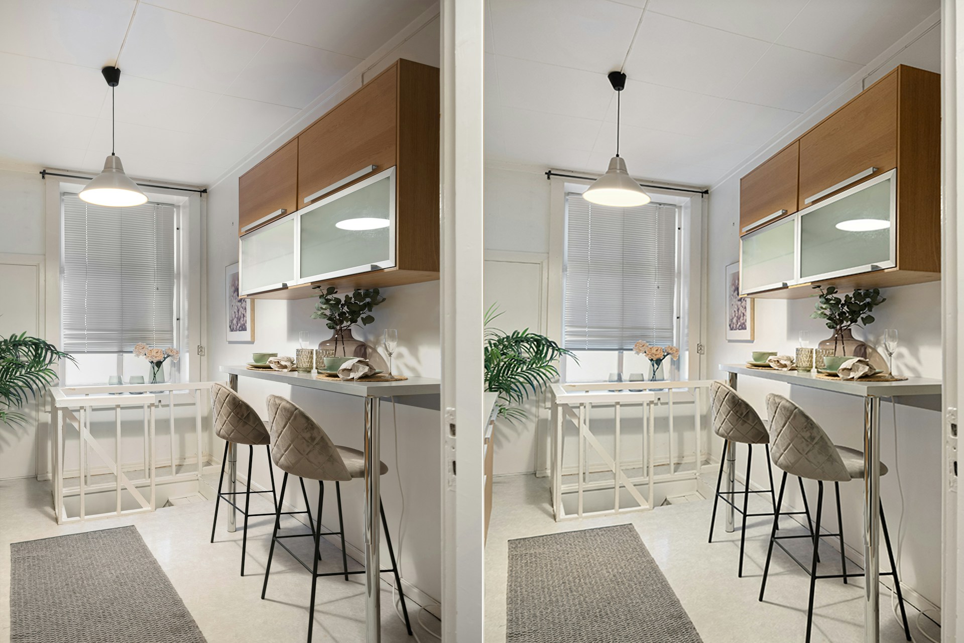 Kitchen and dining after renovation
